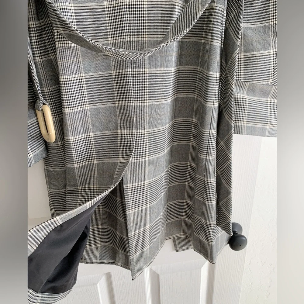 NWT J.ing plaid belted women’s trench coat - Picture 13 of 16